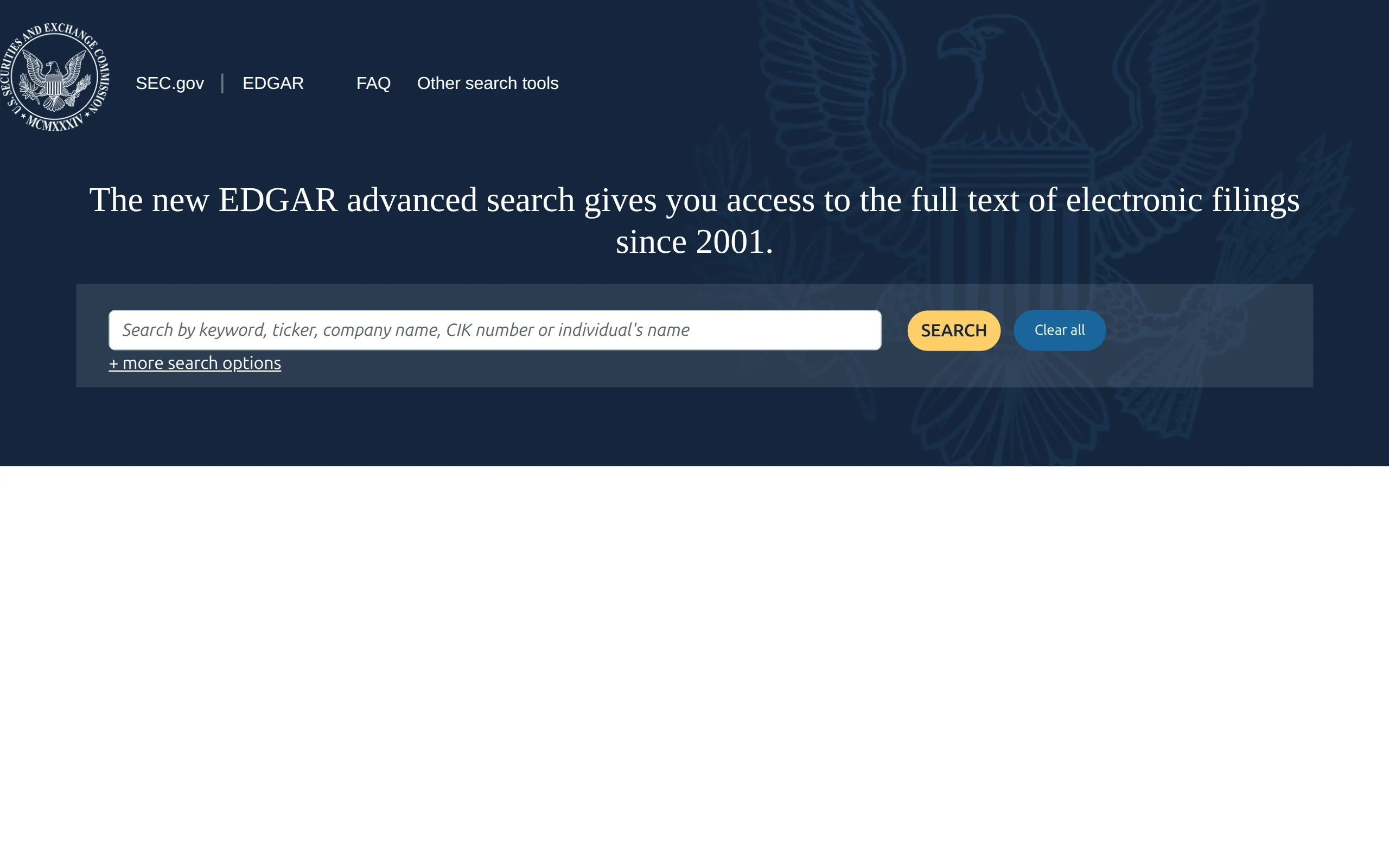 U.S. Securities and Exchange Commission: EDGAR Full Text Search, captured September 2026